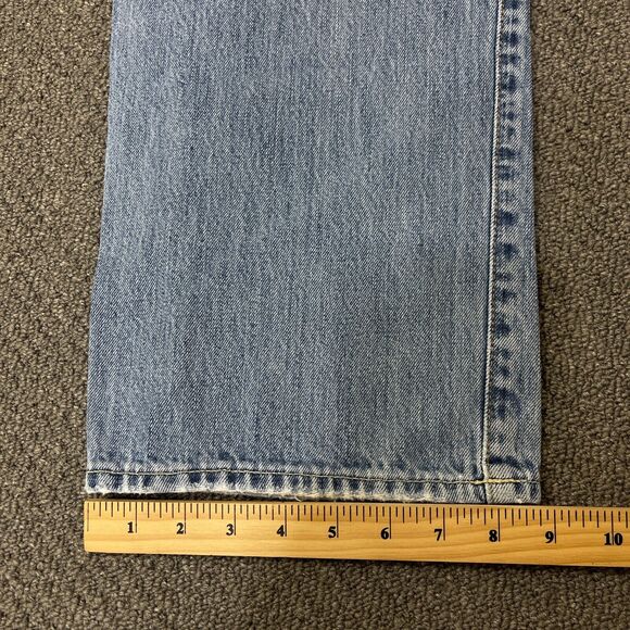 Polo Ralph Lauren Jeans Mens Size 35x30 Blue Straight Denim Preppy - Picture 7 of 12